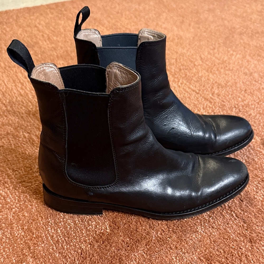 Paul Smith Black Leather Chelsea Boots